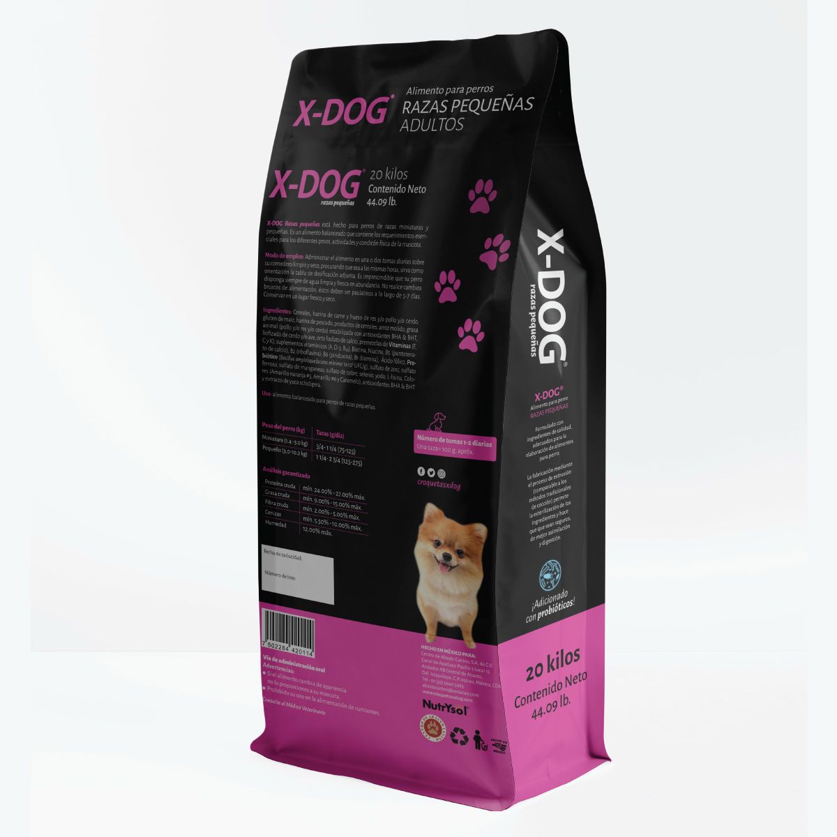X Dog Adulto Raza Pequeña 20Kg ¡+2 KG GRATIS!