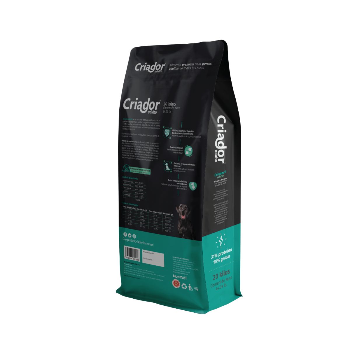 Criador® Premium Adulto 20 KG +2Kg Gratis (Hasta agotar existencias)