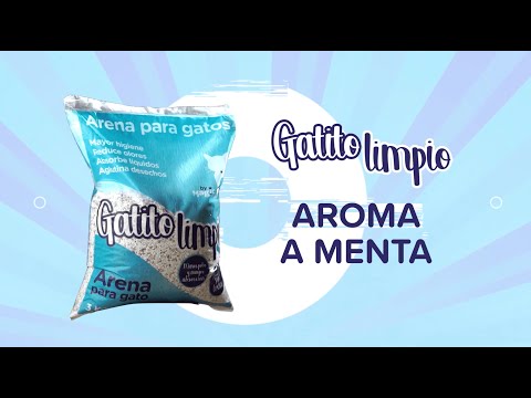Arena Gatito Limpio Azul Aroma Menta 8 piezas de 3Kg (Total 24Kg)