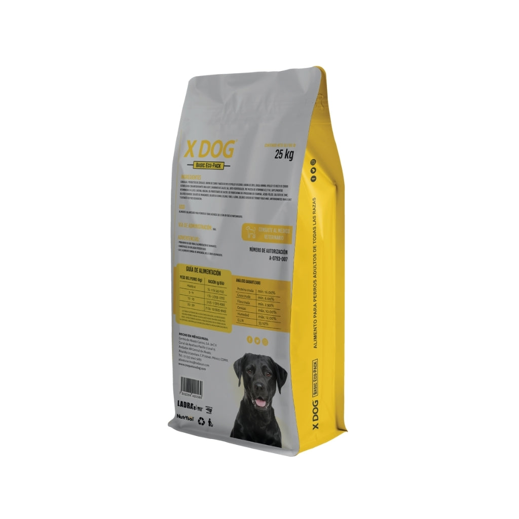 X Dog EcoAmarillo 25Kg Alimento económico alta nutrición